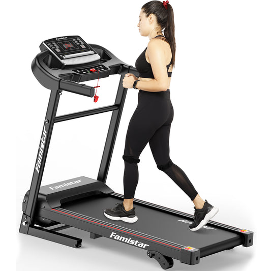 2.5HP Folding Electric Treadmill for Home with Adjustable Incline,7.5MPH Speed Portable Treadmill 265 lbs Weight Capacity with 12 Programs 3 Modes,LED Display,Knee Strap Gift